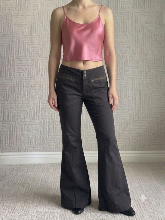 Tommy Hilfiger Denim - Vintage Y2K Tommy Hilfiger Black Flare Wide-Leg Low Rise Jeans